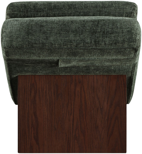 Rowan Green Fabric Upholstered Chaise Lounge, 1 Piece (Style 2)