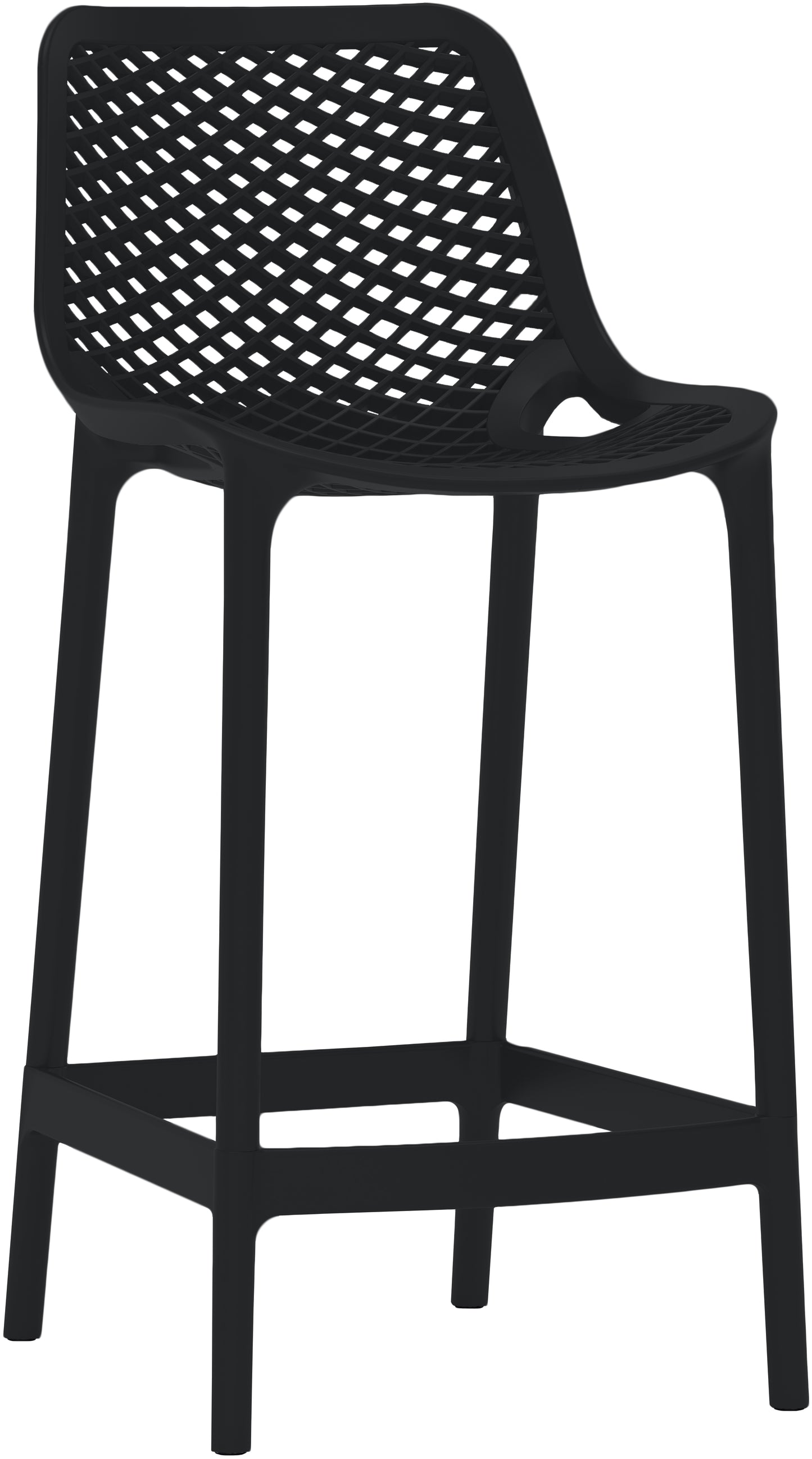 jayce black outdoor patio stool black