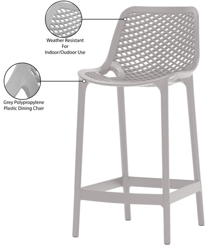 Jayce Grey Outdoor Patio Stool Grey