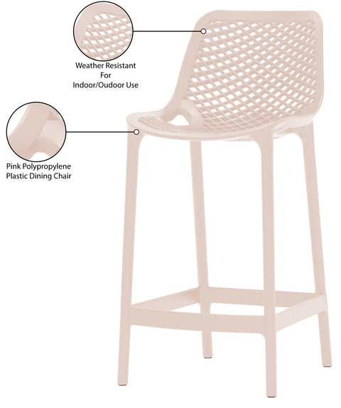 Jayce Pink Outdoor Patio Stool Pink
