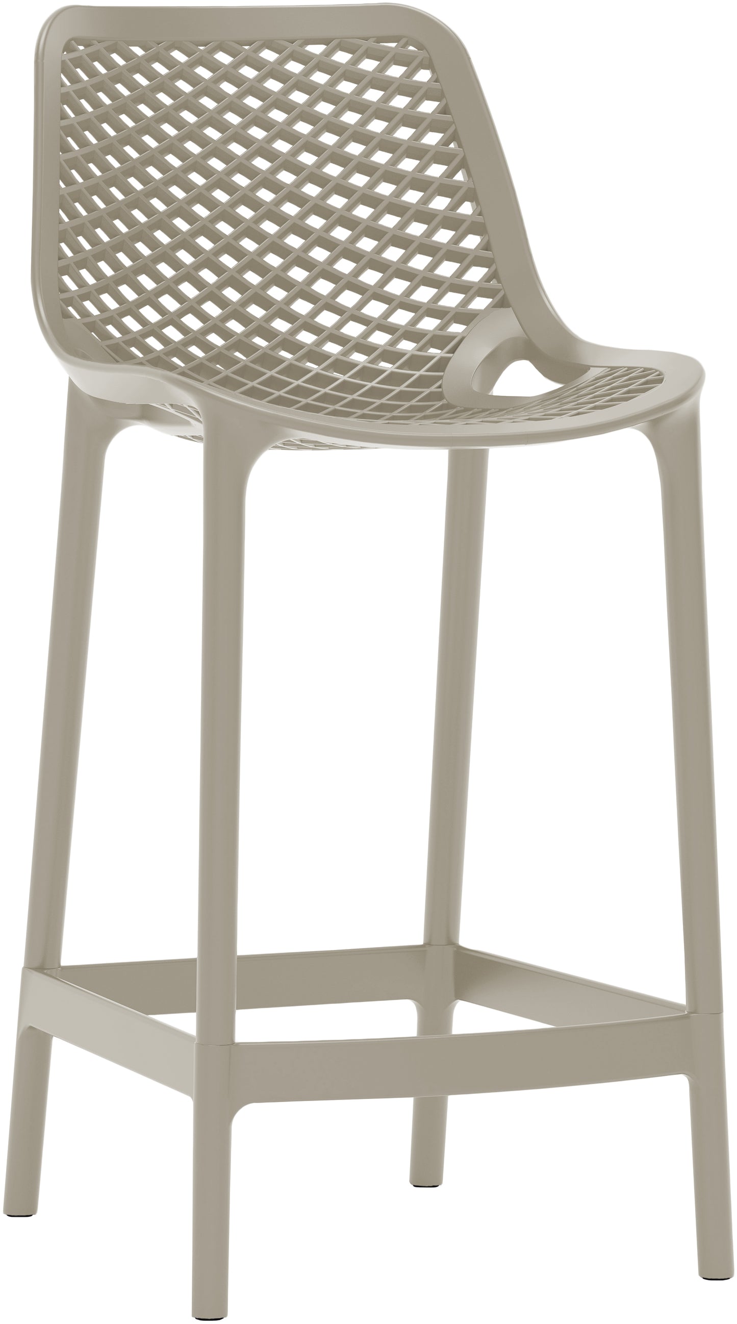 jayce taupe outdoor patio stool taupe