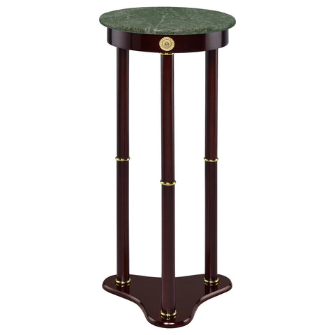 Eliam Round Marble Top Accent Side Table MerlotMerlot