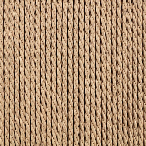 Thea Beige Woven Seagrass Cord And Solid Wood Counter Stool, 1 Piece