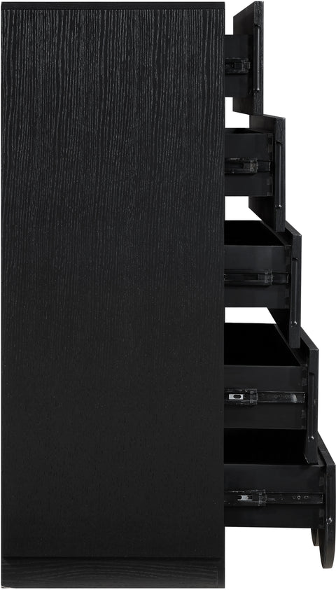Vale Black Oak Veneer Chest, 1 Piece