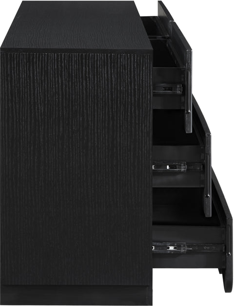 Vale Black Oak Veneer Dresser, 1 Piece