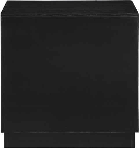 Vale 24" Black Oak Veneer Nightstand, 1 Piece