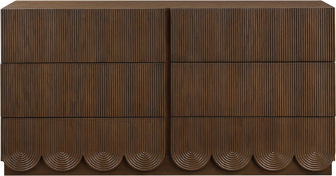 Vale Brown Oak Veneer Dresser, 1 Piece