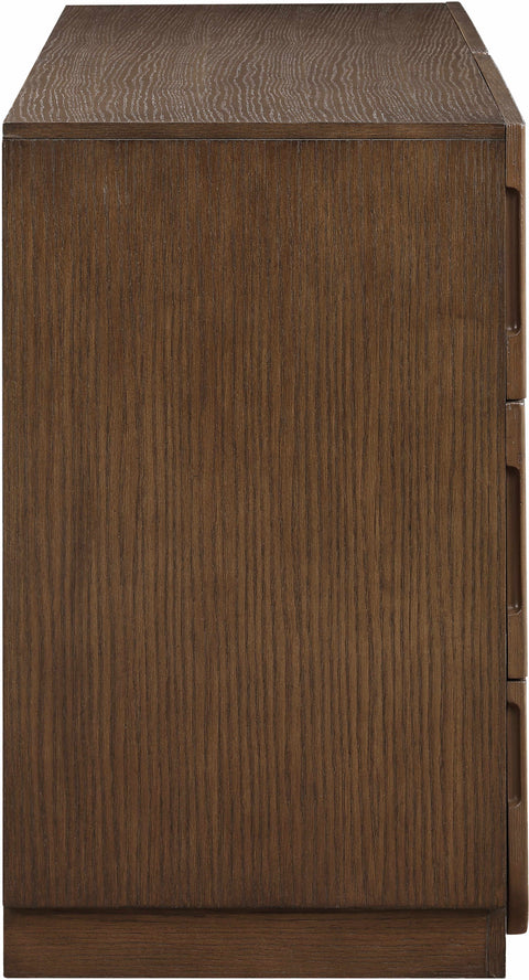Vale Brown Oak Veneer Dresser, 1 Piece