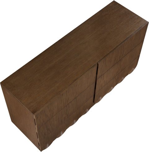 Vale Brown Oak Veneer Dresser, 1 Piece