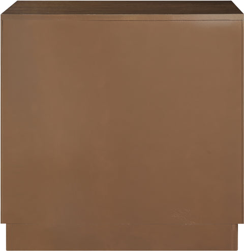 Vale 24" Brown Oak Veneer Nightstand, 1 Piece