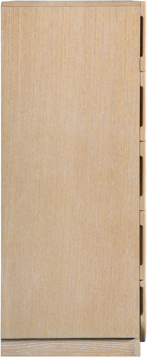 Vale Natural Oak Veneer Chest, 1 Piece