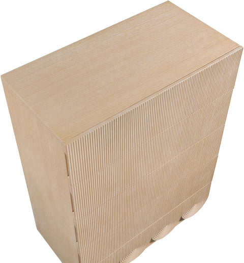 Vale Natural Oak Veneer Chest, 1 Piece