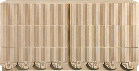 Vale Natural Oak Veneer Dresser, 1 Piece