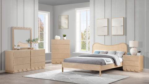 Vale Natural Oak Veneer Dresser, 1 Piece
