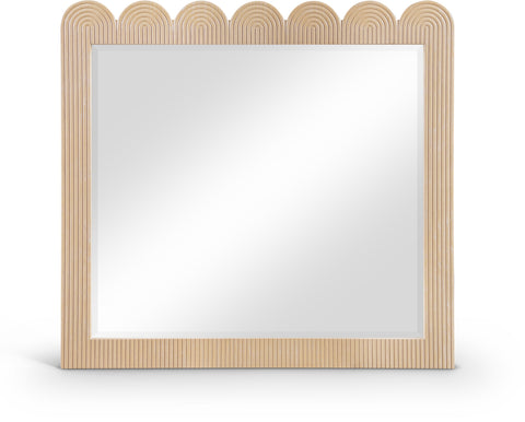 Vale 36" Natural Oak Veneer Frame Mirror, 1 Piece