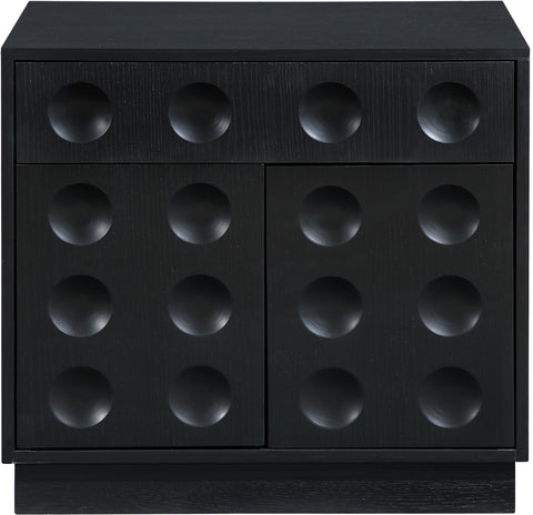 Delaney 26" Black Oak Veneer Nightstand, 1 Piece