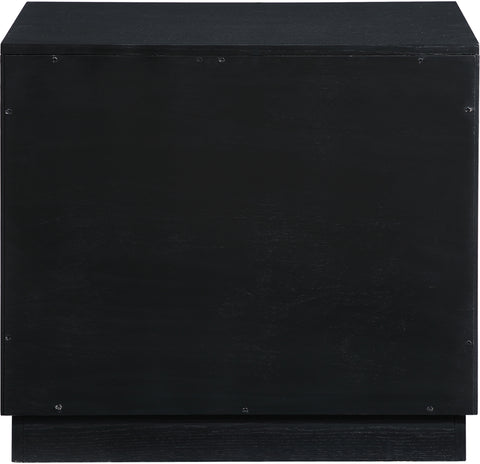 Delaney 26" Black Oak Veneer Nightstand, 1 Piece