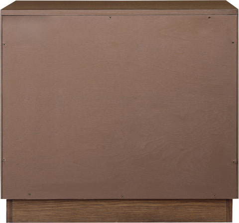 Delaney 26" Brown Oak Veneer Nightstand, 1 Piece