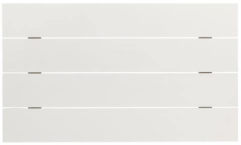 Giselle White Aluminum Outdoor Patio Coffee Table, 1 Piece