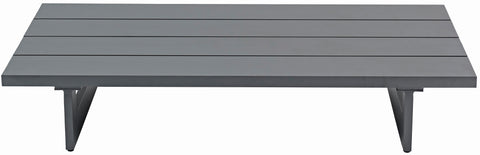 Giselle Grey Aluminum Outdoor Patio Coffee Table, 1 Piece