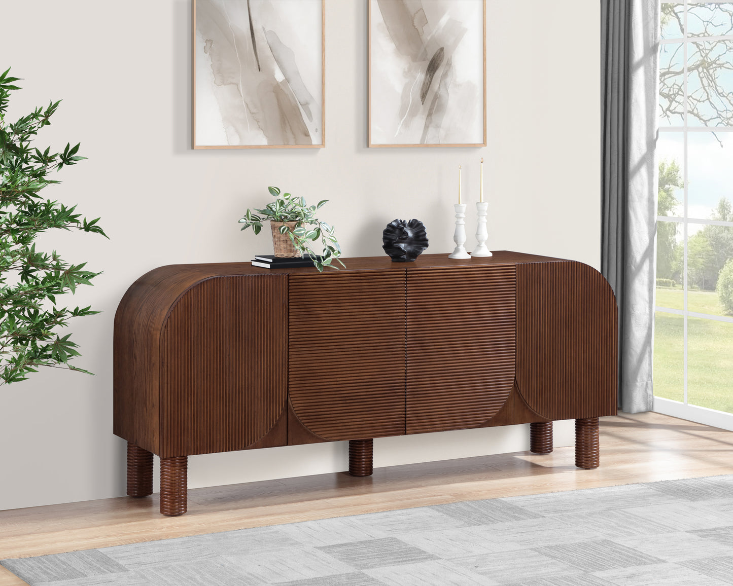 evelyn walnut sideboard/buffet