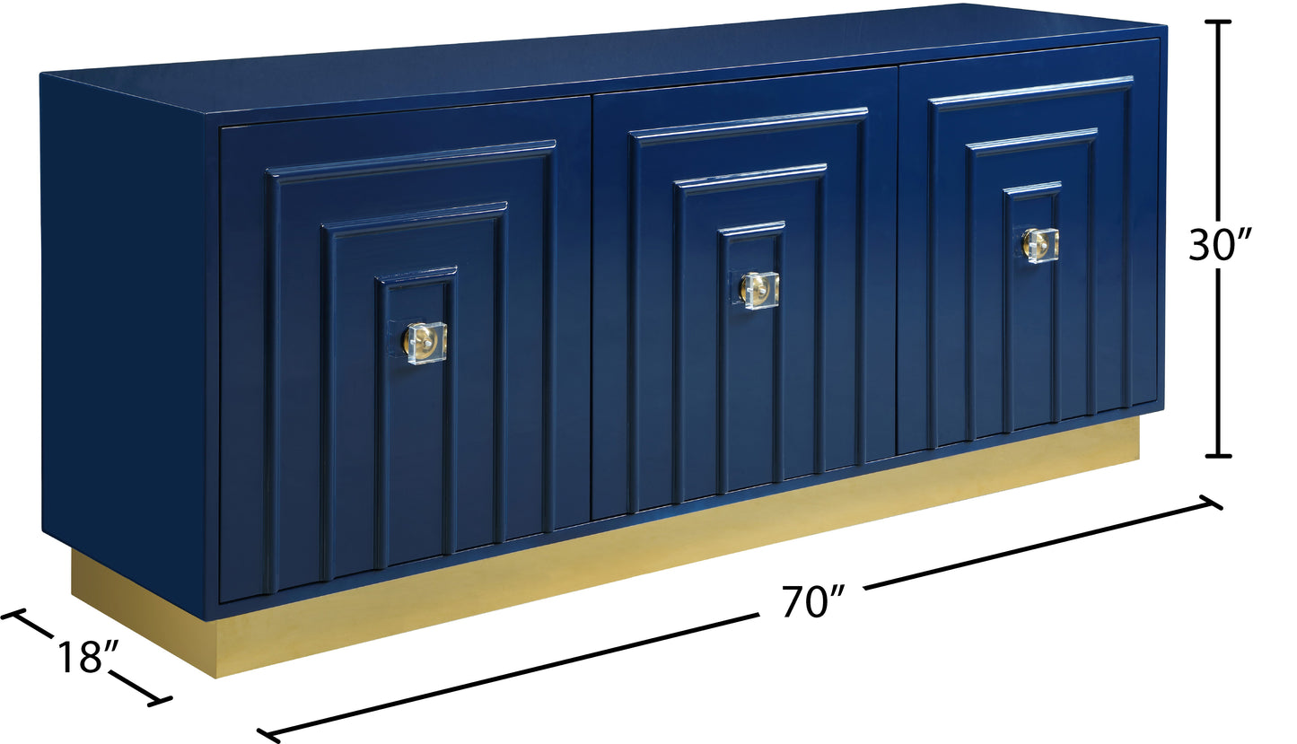 esme navy lacquer sideboard/buffet