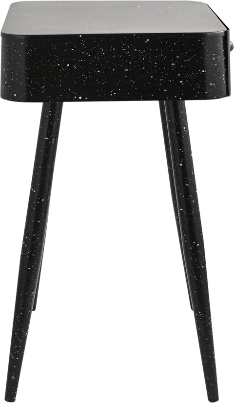 Celeste 17" Black Iron Nightstand, 1 Piece (Style 2)