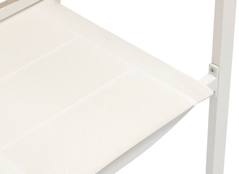 Bethany Beige Rope Fabric Outdoor Patio Dining Arm Chair AC