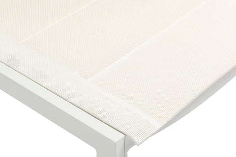 Bethany Beige Rope Fabric Outdoor Patio Dining Side Chair SC