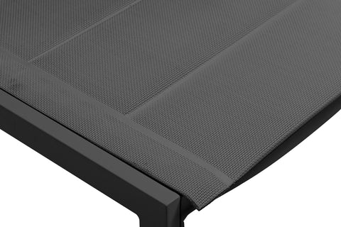 Bethany Grey Rope Fabric Outdoor Patio Dining Side Chair SC