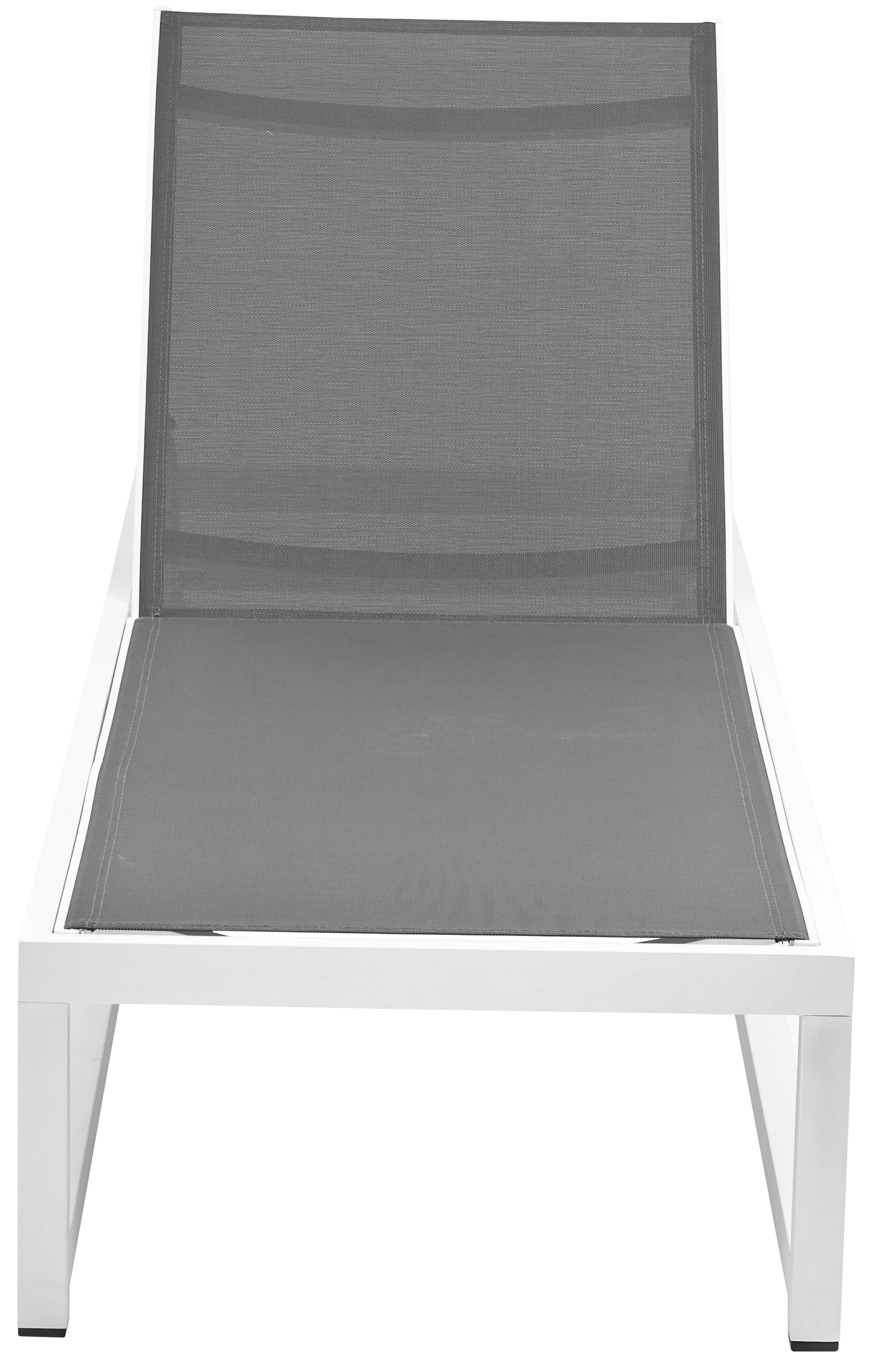 bethany grey mesh water resistant fabric outdoor patio adjustable sun chaise lounge chair grey