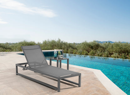 Outdoor Patio Adjustable Sun Chaise Lounge Chair