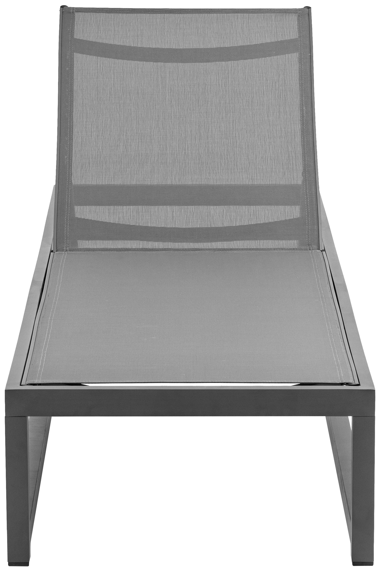 bethany grey mesh water resistant fabric outdoor patio adjustable sun chaise lounge chair grey