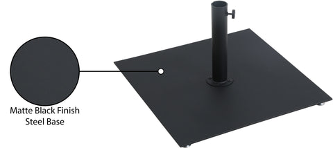 Prescott Black Steel Patio Umbrella Base, 1 Piece