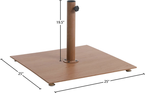 Prescott Teak Steel Patio Umbrella Base, 1 Piece