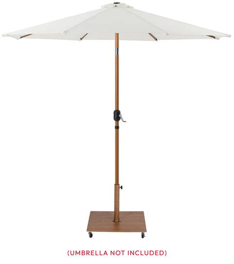 Prescott Teak Steel Patio Umbrella Base, 1 Piece