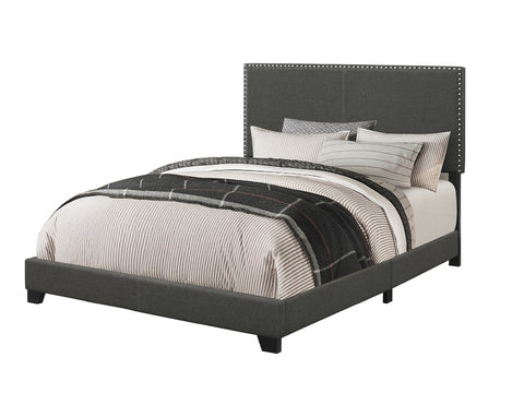 Sterling Upholstered Queen Panel Bed CharcoalCharcoal
