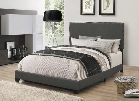 Sterling Upholstered Queen Panel Bed CharcoalCharcoal