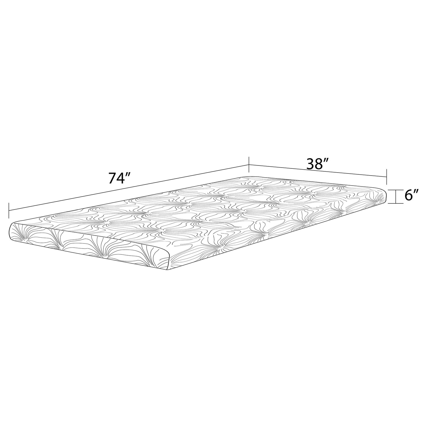 6" twin memory foam mattress