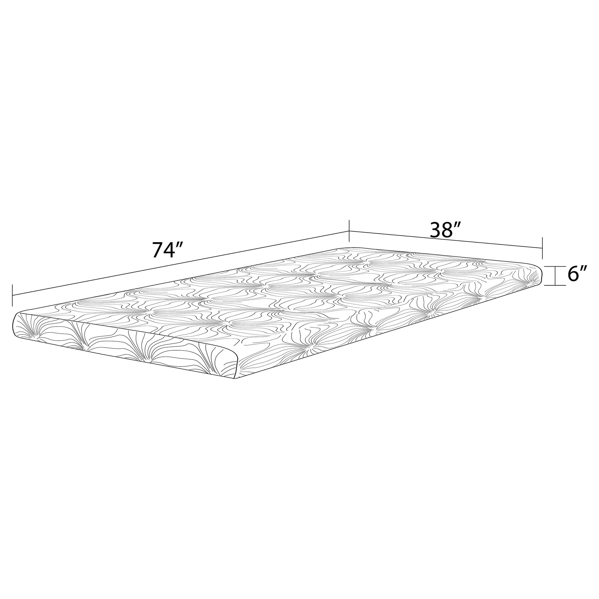 6" Twin Memory Foam Mattress