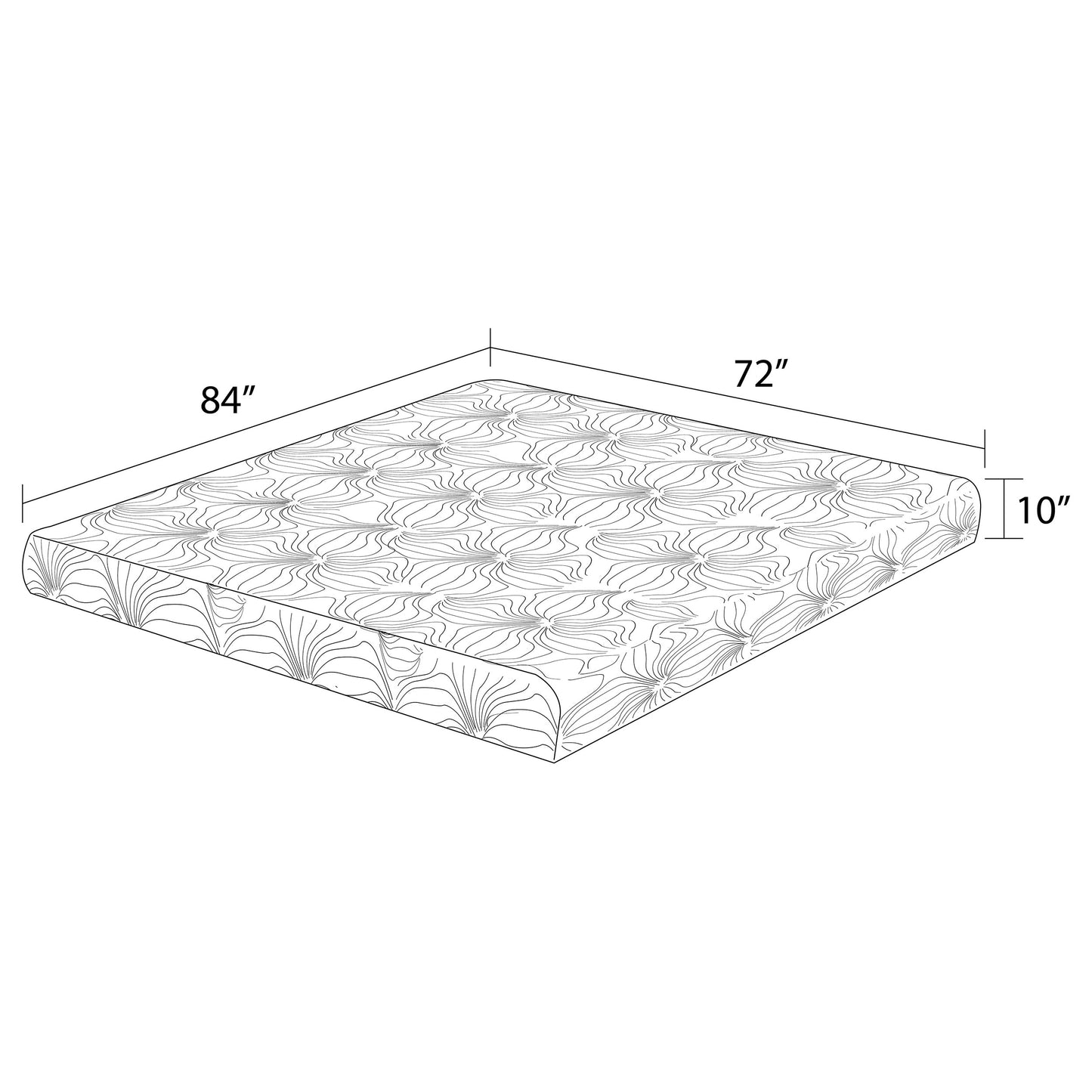 10" california king memory foam mattress