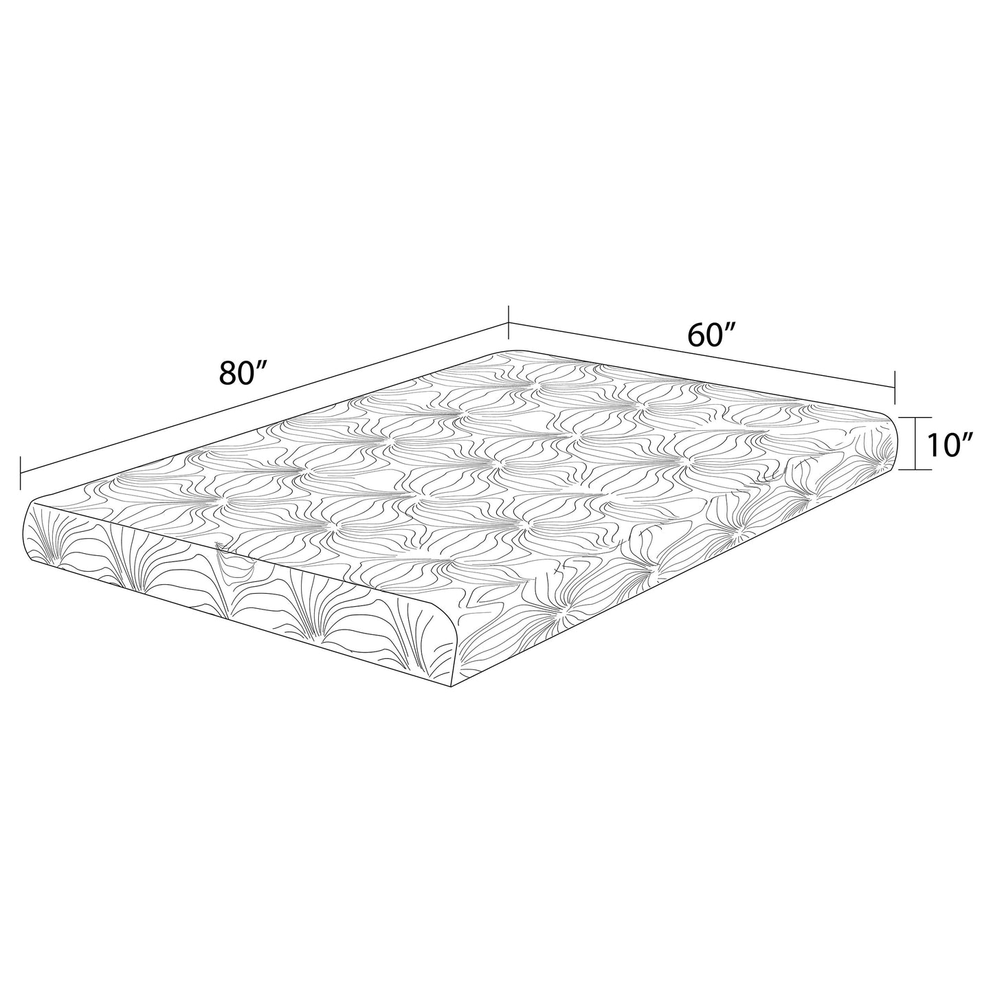 10" queen memory foam mattress