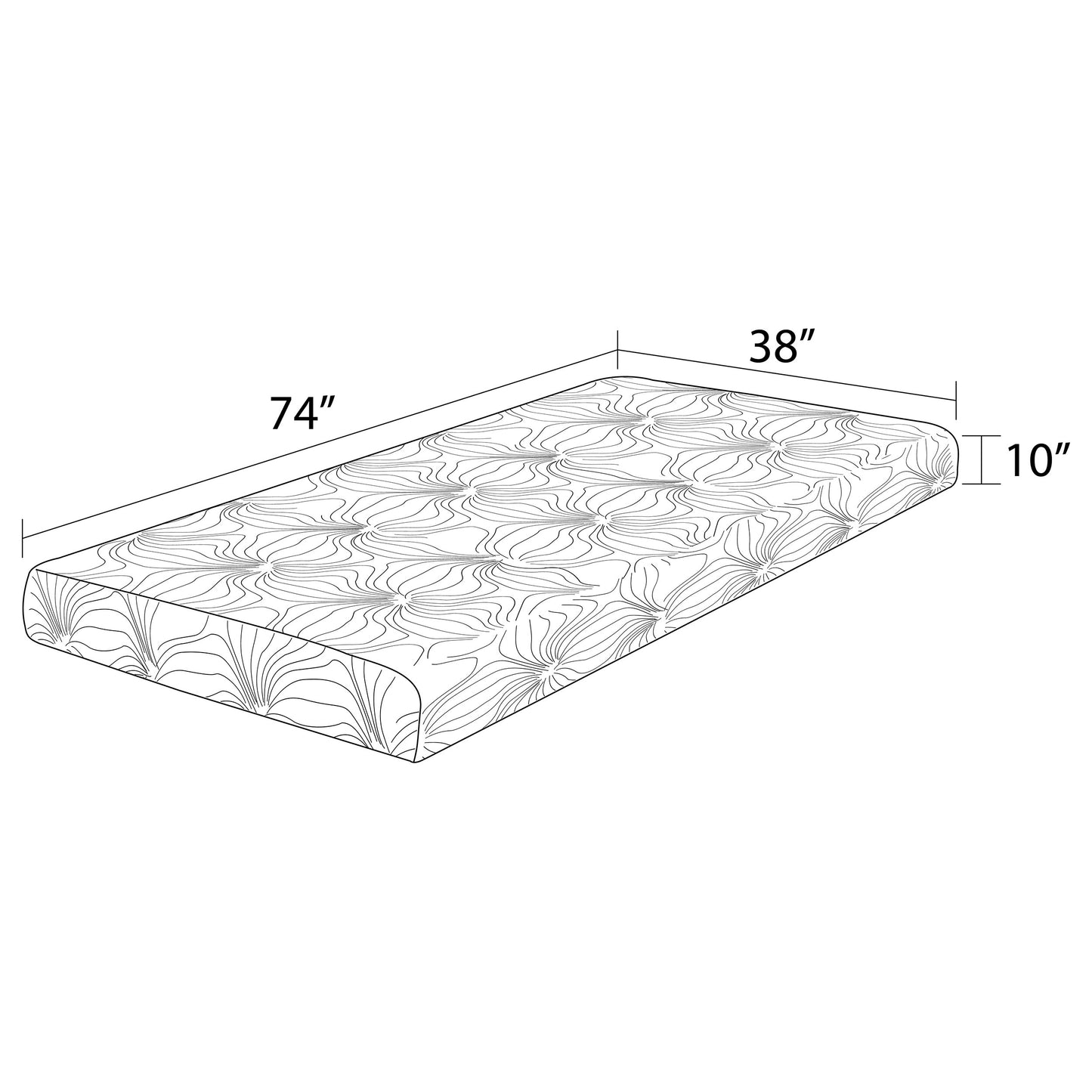 10" twin memory foam mattress