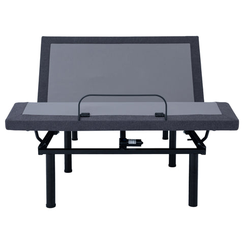 72x40-inch Queen Adjustable Bed Base Grey and BlackBlack