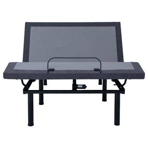 50x18-inch Full Adjustable Bed Base Grey and BlackBlack