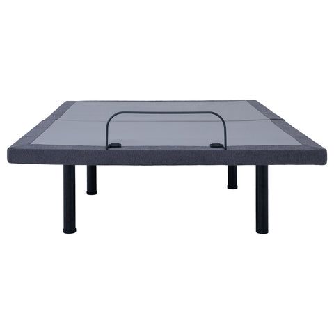 50x18-inch Eastern King Adjustable Bed Base Grey and BlackBlack