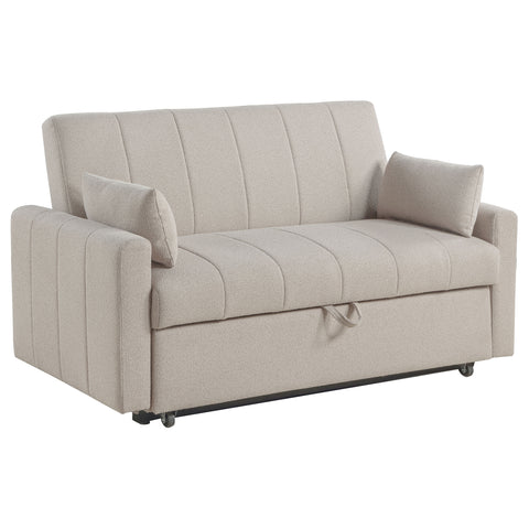 Beckham Boucle Upholstered Sleeper Sofa Bed LatteLatte