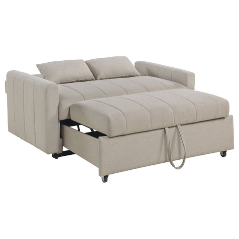 Beckham Boucle Upholstered Sleeper Sofa Bed LatteLatte