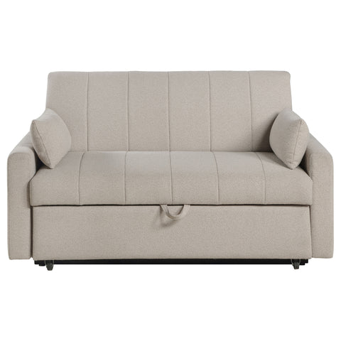 Beckham Boucle Upholstered Sleeper Sofa Bed LatteLatte