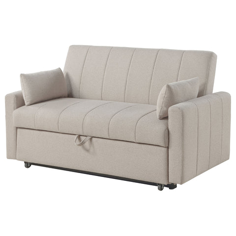Beckham Boucle Upholstered Sleeper Sofa Bed LatteLatte